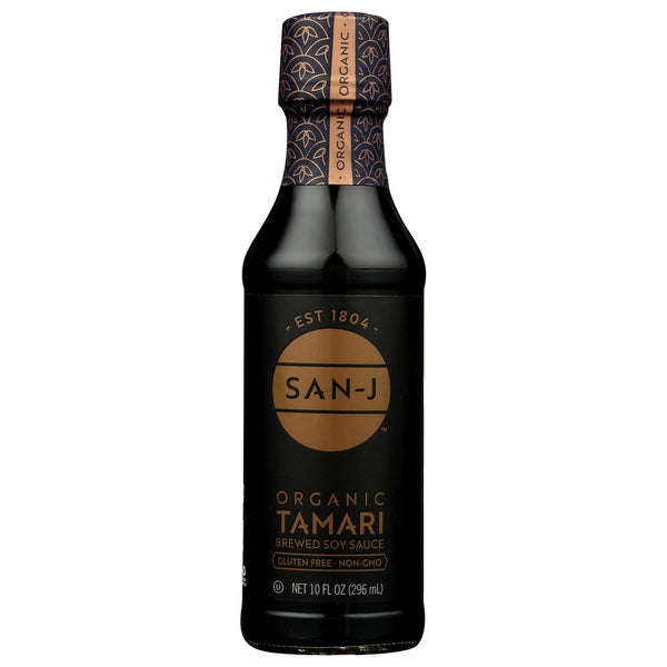 San J Sauce Soy Tamari Gfwf Gld Organic - 10 Ounce, Case of 6