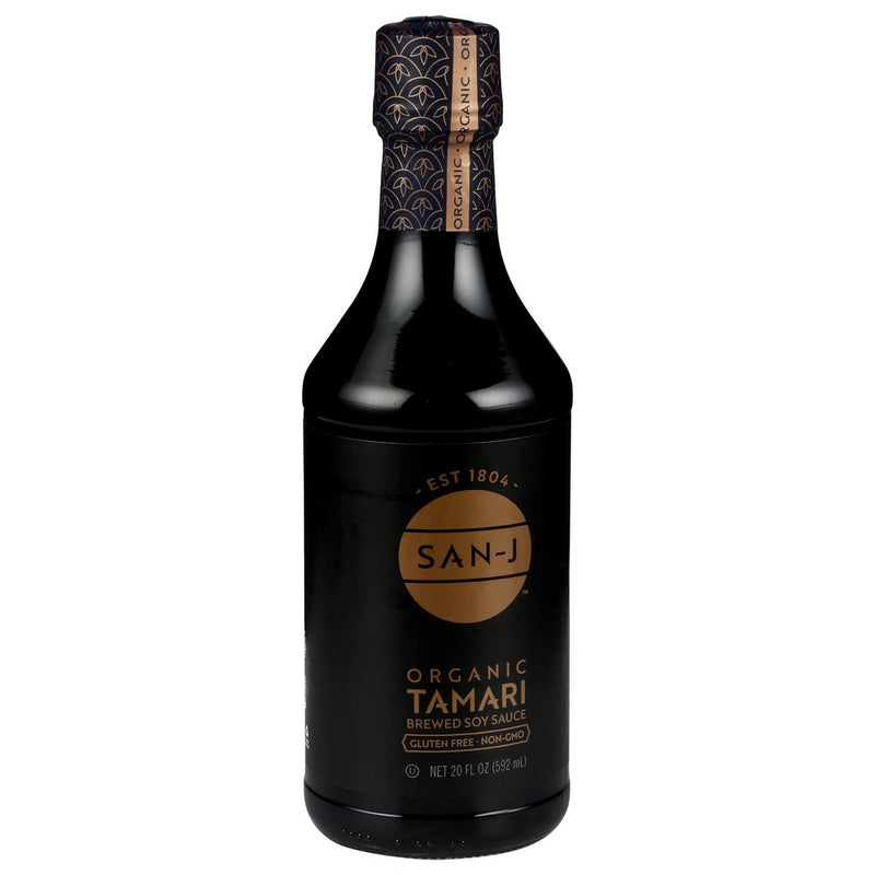 San J Sauce Soy Tamari Gfwf Gld Organic - 20 Ounce, Case of 6