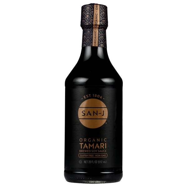 San J Sauce Soy Tamari Gfwf Gld Organic - 20 Ounce, Case of 6