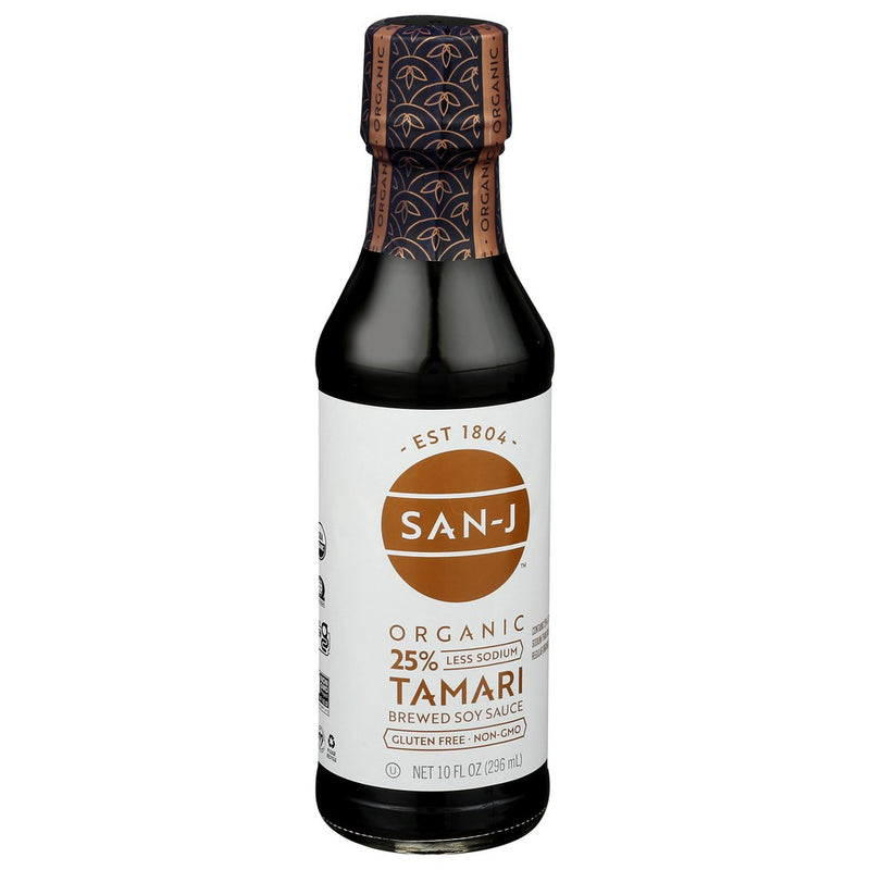 San J Sauce Soy Tamari Gfwf Plt - 10 Ounce, Case of 6