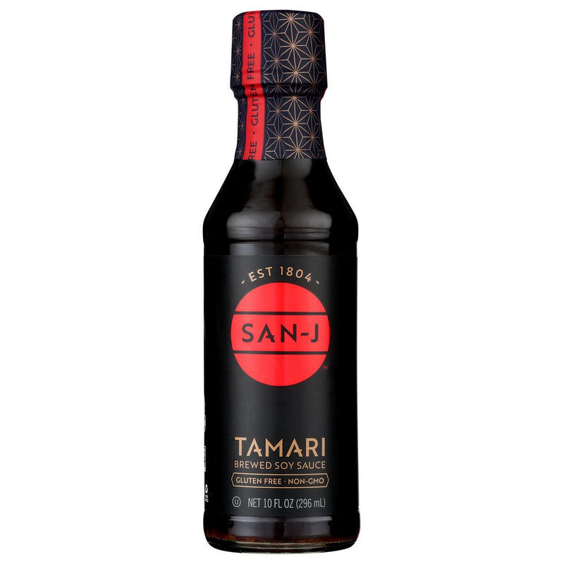 San J Sauce Soy Tamari Premium - 10 Ounce, Case of 6