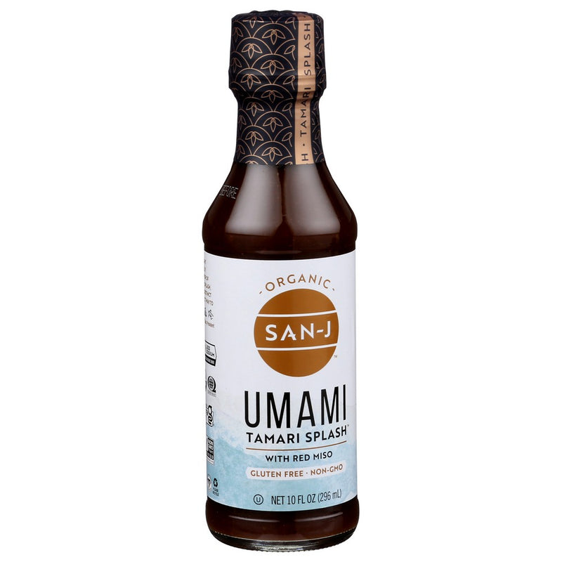 San J Splash Umami Tamari - 10 Ounce, Case of 6