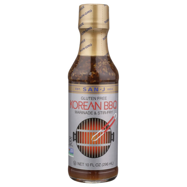 San J Sauce Korean Bbq Stir Fry - 10 Ounce, Case of 6