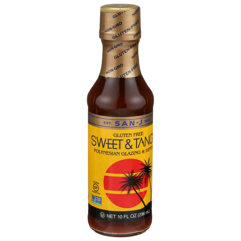 San J Sauce Sweet & Tangy Gf - 10 Ounce, Case of 6