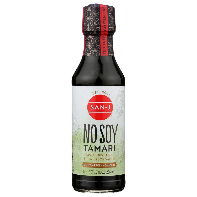 San J Sauce Tamari No Soy - 10 Fluid Ounce, Case of 6