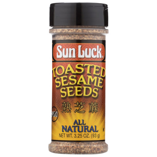 Sun Luck® 010074, Sun Luck All Natural Toasted Sesame Seeds, 3.25 Oz.,  Case of 6