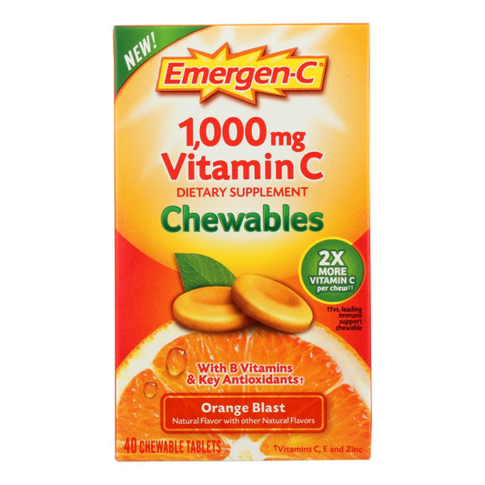 Emergen-c - Chewables Orange Blast - 1 Each - 40 Count