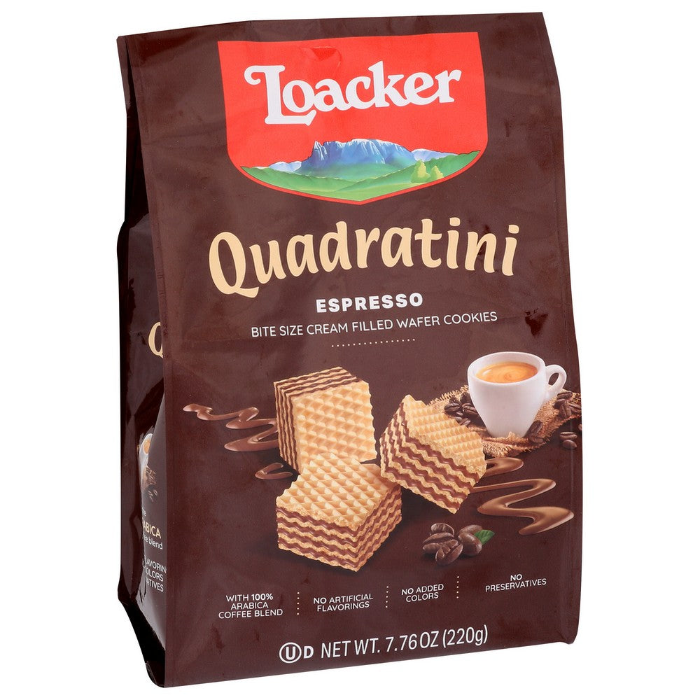 Loacker 14308, Espresso Quadratini 7.76 Ounce,  Case of 6