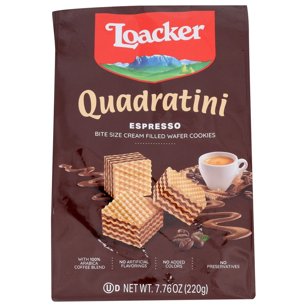 Loacker 14308, Espresso Quadratini 7.76 Ounce,  Case of 6