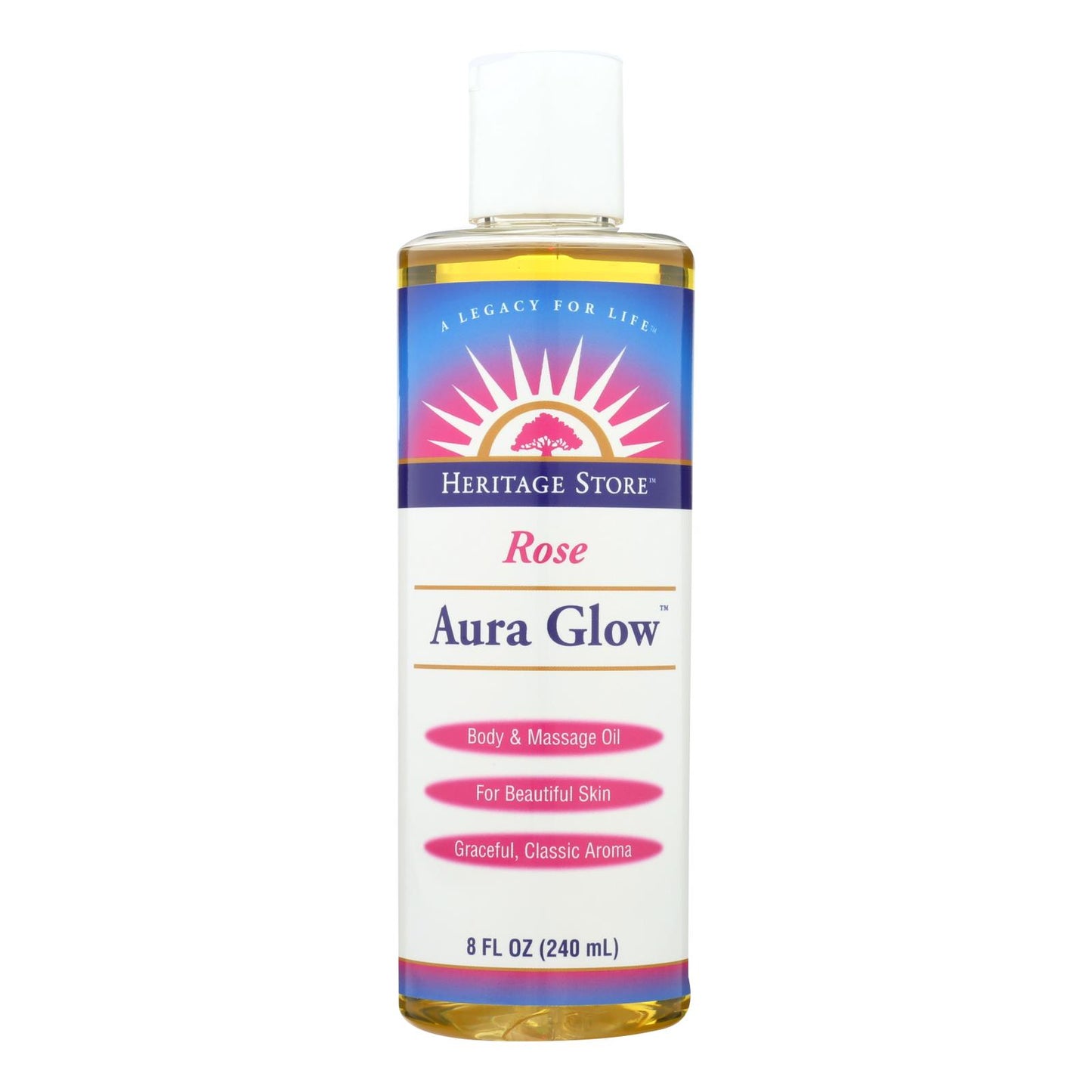 Heritage Products Aura Glow Skin Lotion Rose - 8 fl Ounce