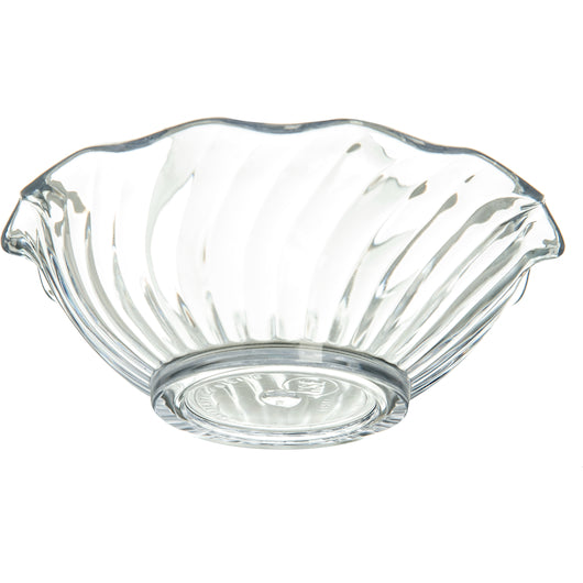 Carlisle Foodservice 5 Ounce Tulip Plastic Berry Dessert Dish  1 - 24 Ea