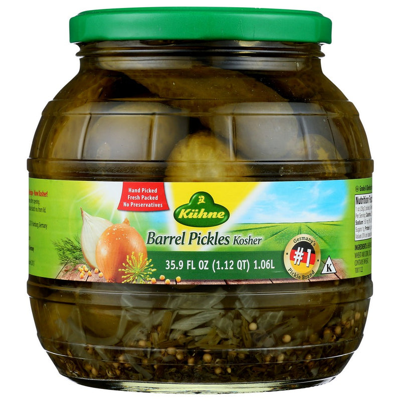 Kuhne Pickle Barrel - 36 Ounce, Case of 6