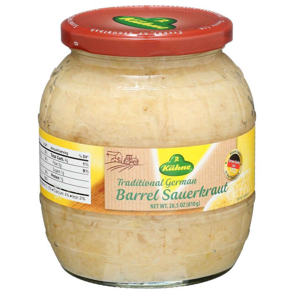 Kuhne , Kuhne German Barrel Sauerkraut, 28.5 Oz.,  Case of 6