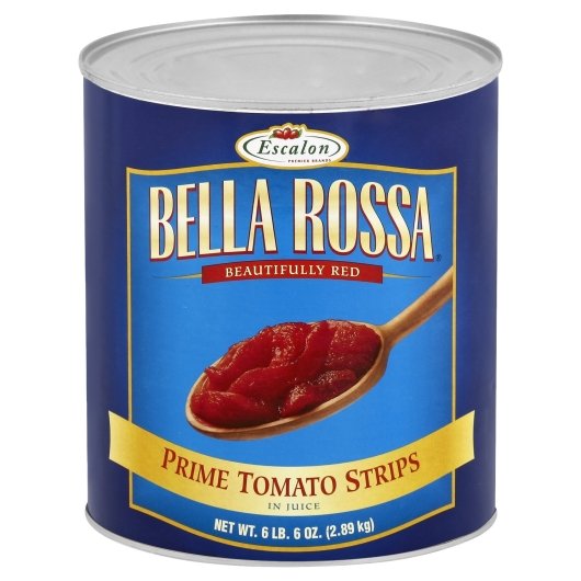 Bella Rossa Prime Tomato Strips in Juice 102 Ounce Cans 6 Per Case