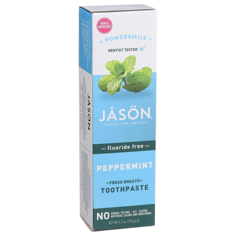 Jason Toothpaste Prmnt Flrd Fr - 4 Ounce,  Case of 1