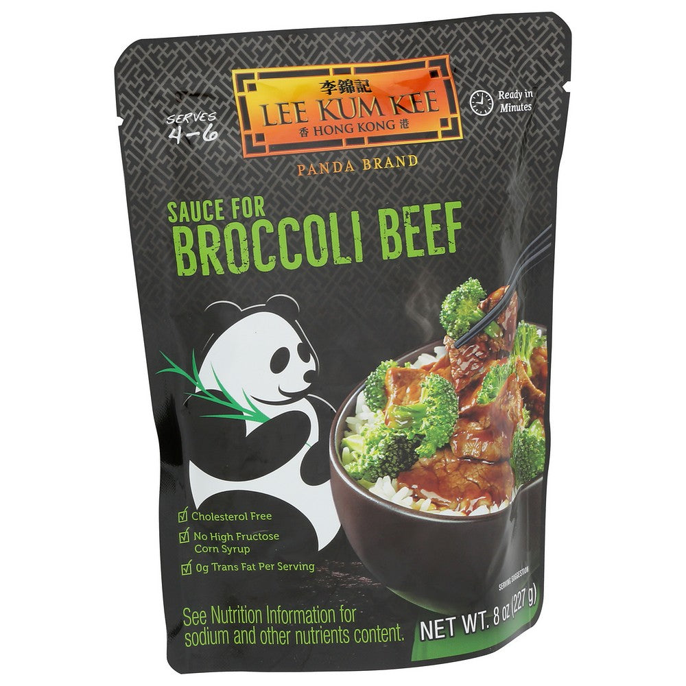 Lee Kum Kee Panda Brand 1800J60017, Lee Kum Kee Asian Sauce, Broccoli Beef, 8 Oz.,  Case of 6