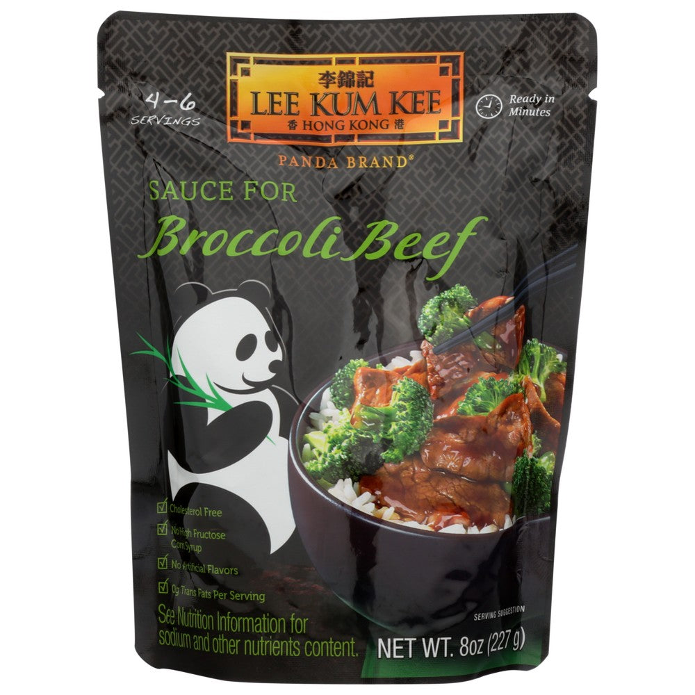 Lee Kum Kee Panda Brand 1800J60017, Lee Kum Kee Asian Sauce, Broccoli Beef, 8 Oz.,  Case of 6