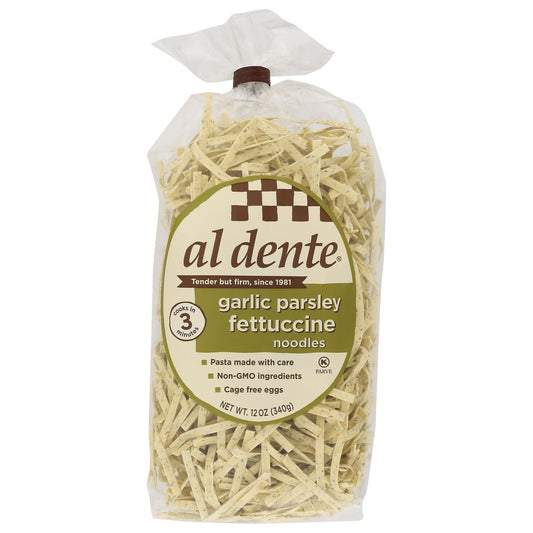 Al Dente® 99847, Al Dente Garlic Parsley Fettuccine Noodles, 12 Oz.,  Case of 6