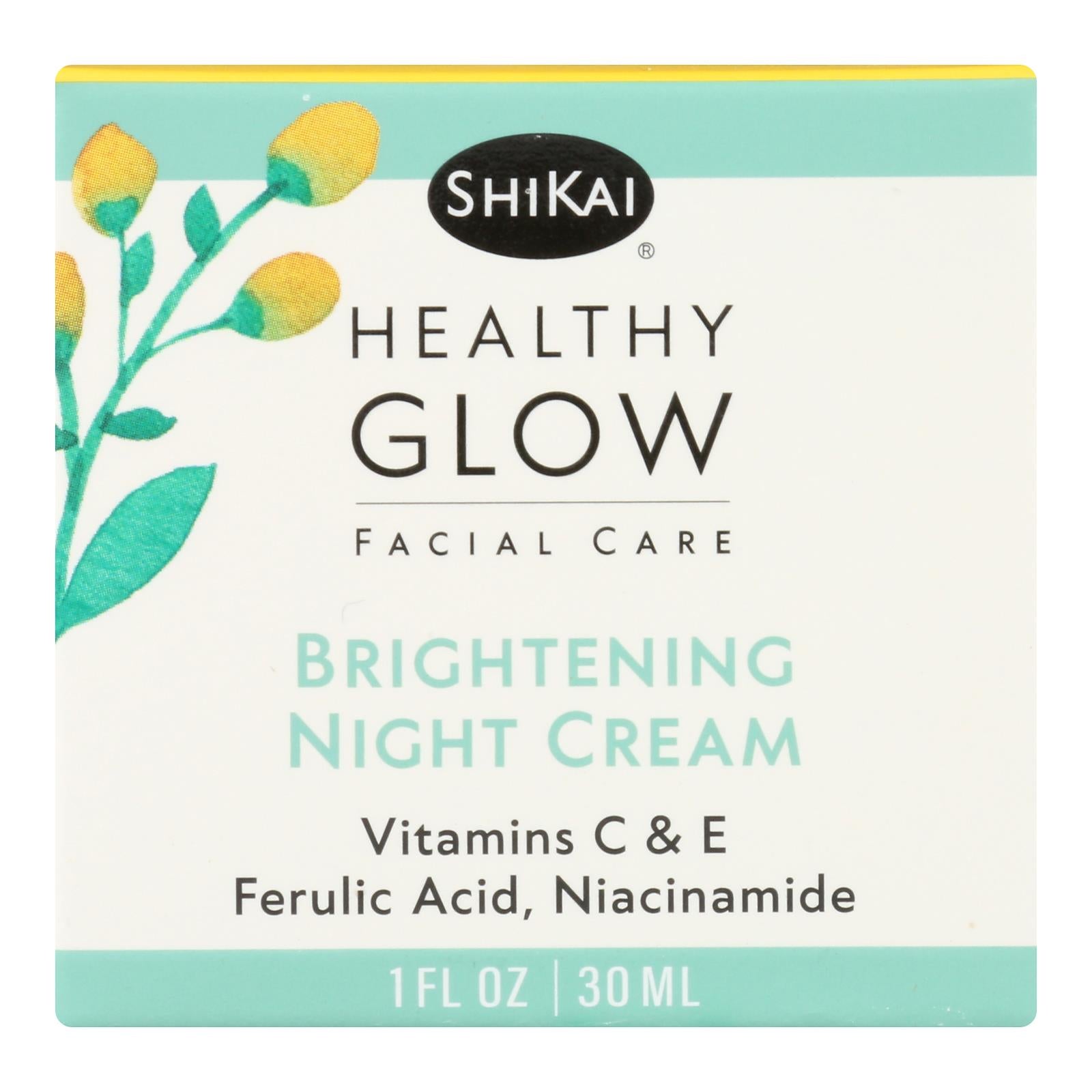 Shikai Products - Night Cream Brightening - 1 Each-1 Fluid Ounce