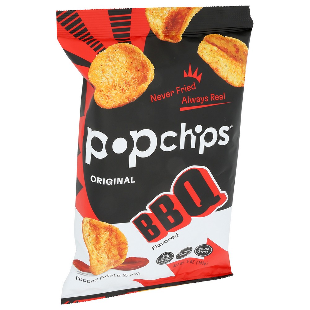 Popchips F-Ar-50090, Popchips Barbeque Potato Chips, 5 Oz. Bag,  Case of 12