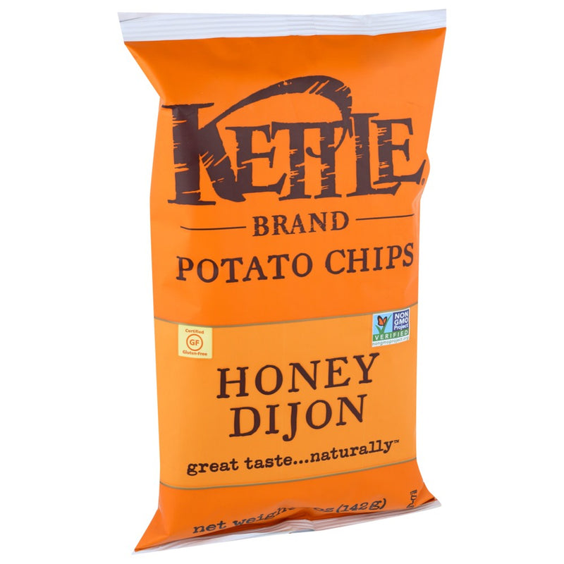 Kettle Foods Chip Potato Honey Dijon - 5 Ounce, Case of 15