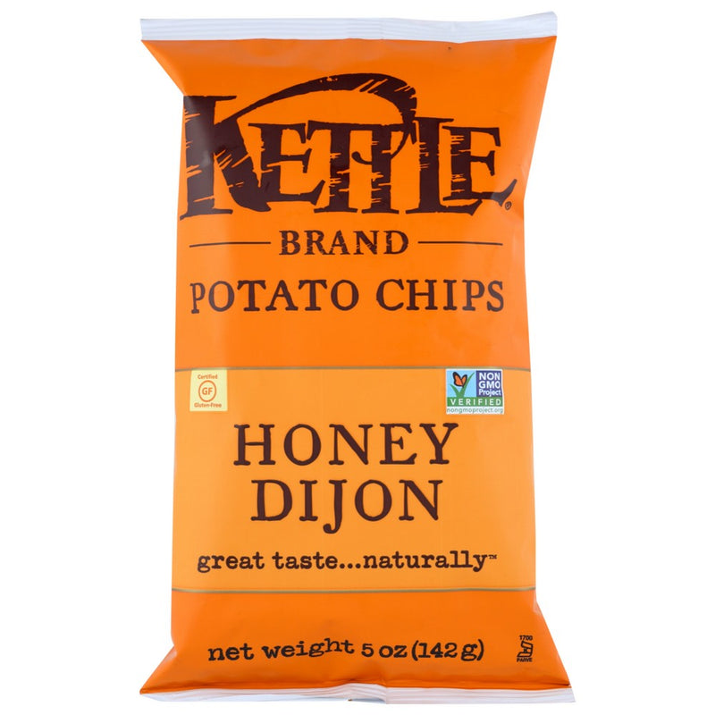 Kettle Foods Chip Potato Honey Dijon - 5 Ounce, Case of 15