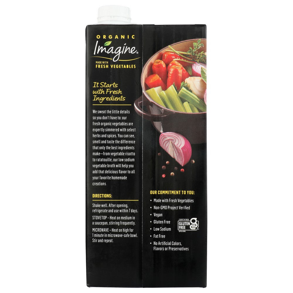 Imagine M96002,  Vegetable Broth 32 Fluid Ounce,  Case of 6