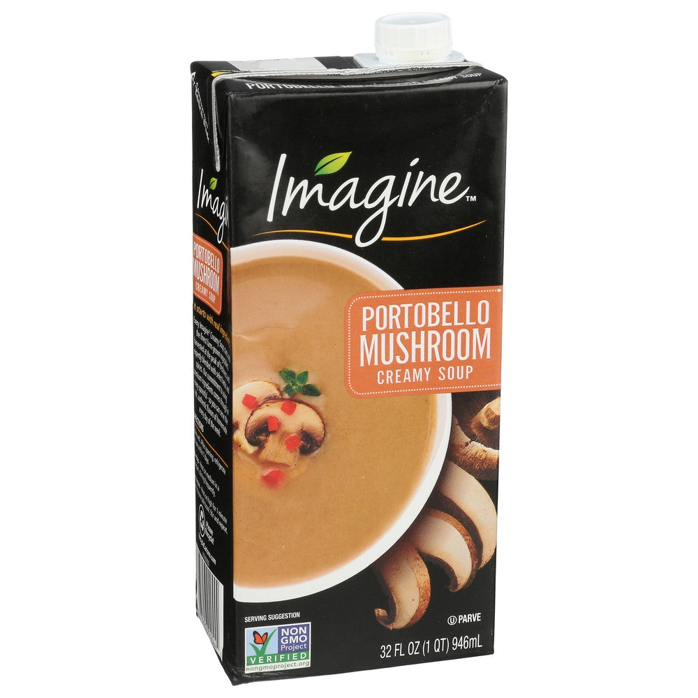 Imagine™ M94044, Imagine Foods Soup, Creamy Portobello Mushroom, 32 Fl. Oz.,  Case of 6