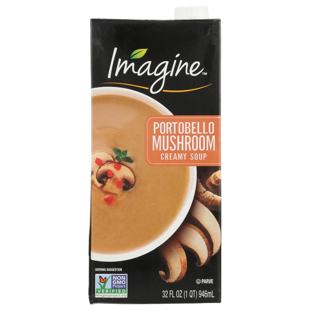 Imagine™ M94044, Imagine Foods Soup, Creamy Portobello Mushroom, 32 Fl. Oz.,  Case of 6