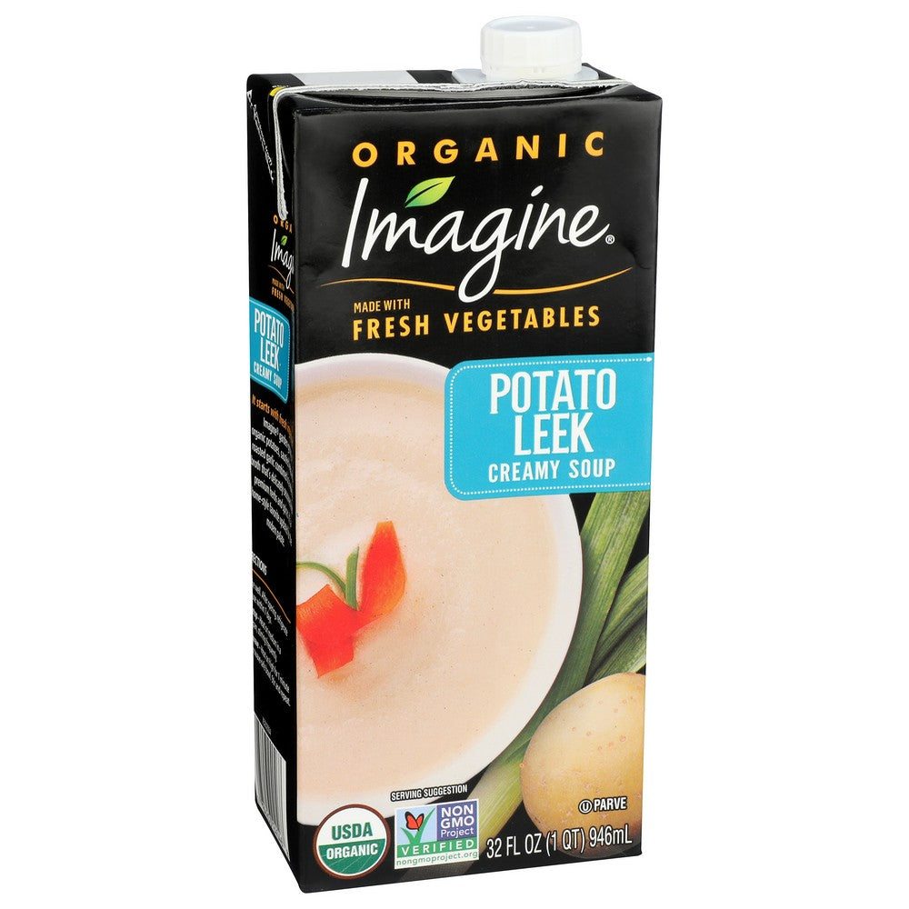 Imagine M94646, Imagine Foods Soup, Creamy Potato Leek Organicanic, 32 Fl. Oz.,  Case of 6