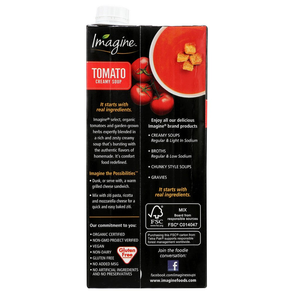 Imagine™ M94047, Imagine Foods Soup, Creamy Tomato Organicanic, 32 Fl. Oz.,  Case of 6