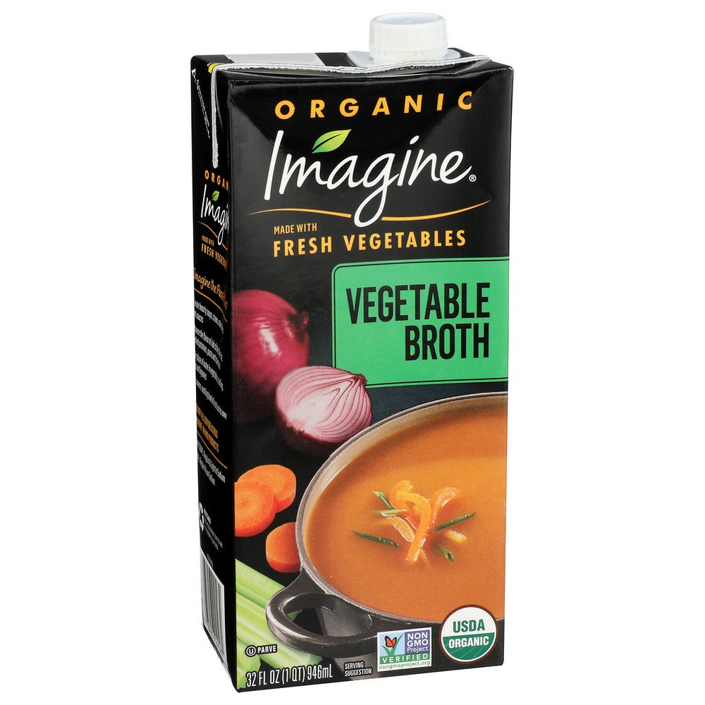 Imagine M94648, Imagine Foods, Broth, Vegetable Organicanic, 32 Fl. Oz.,  Case of 6