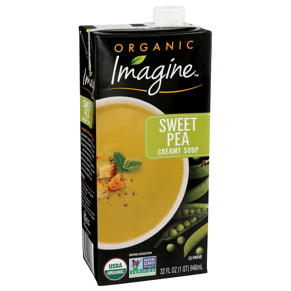 Imagine™ M94053, Imagine Foods Soup, Creamy Sweet Pea Organicanic, 32 Fl. Oz.,  Case of 6