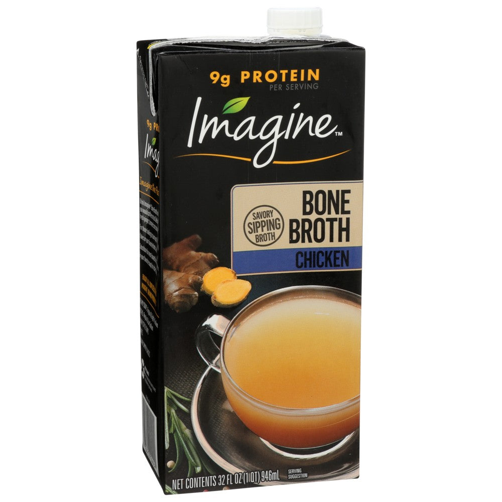 Imagine Broth Chicken Bone - 32 Fluid Ounce,  Case of 12