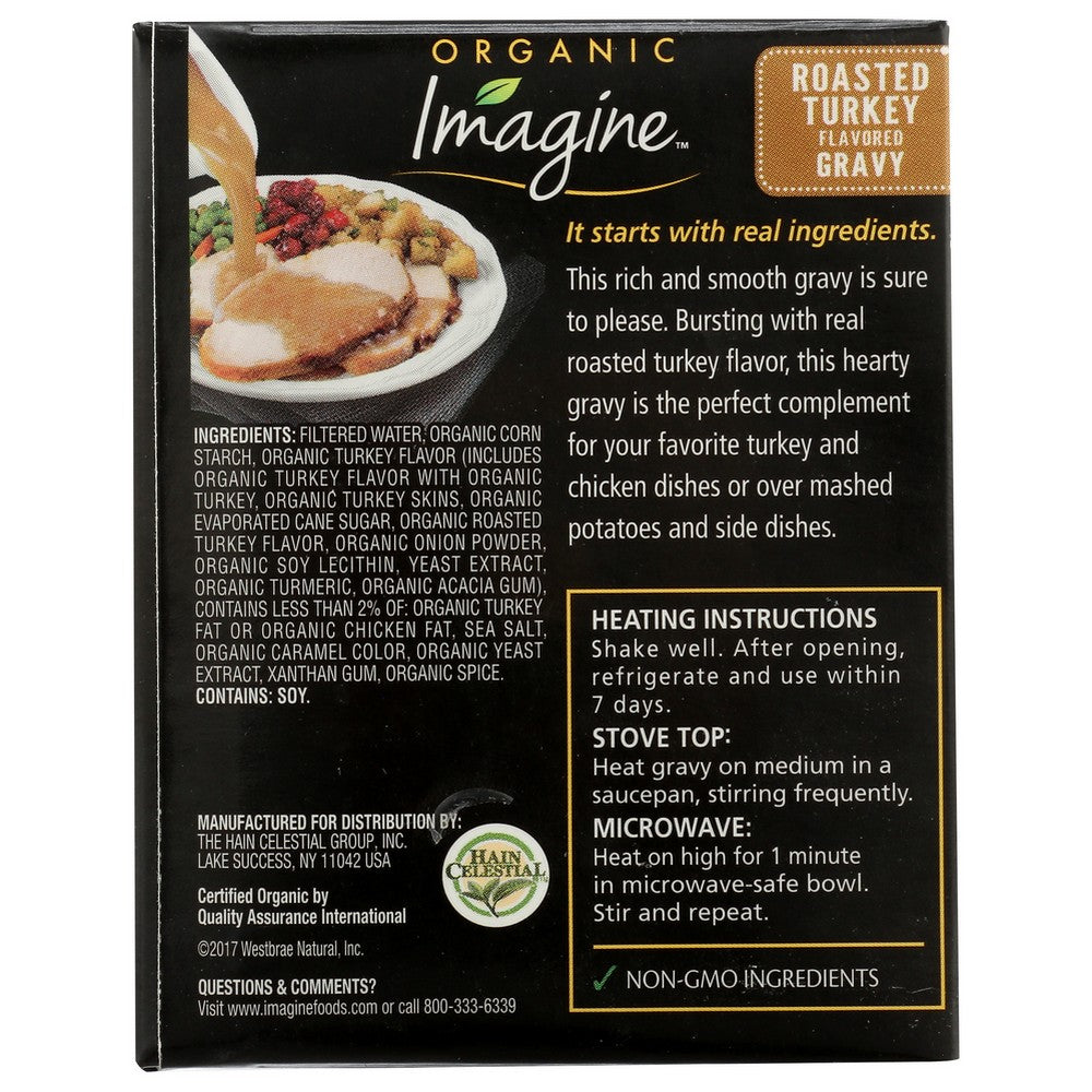 Imagine M94624, Imagine Foods Organicanic Roasted Turkey Gravy, 13.5 Oz.,  Case of 12