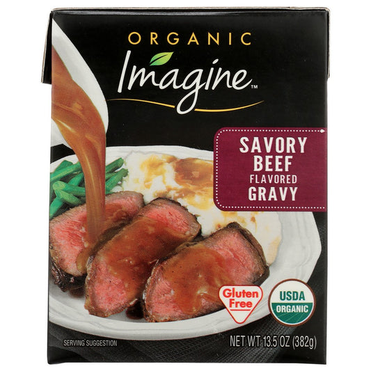 Imagine M94625, Imagine Foods Organicanic Savory Beef Gravy, 13.5 Oz.,  Case of 12