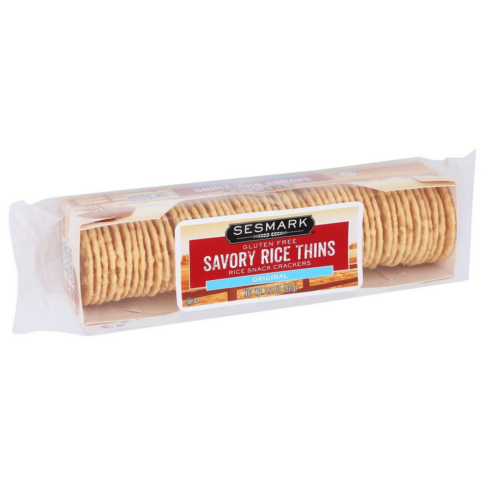 Sesmark Cracker Thin Savory - 3 Ounce,  Case of 12