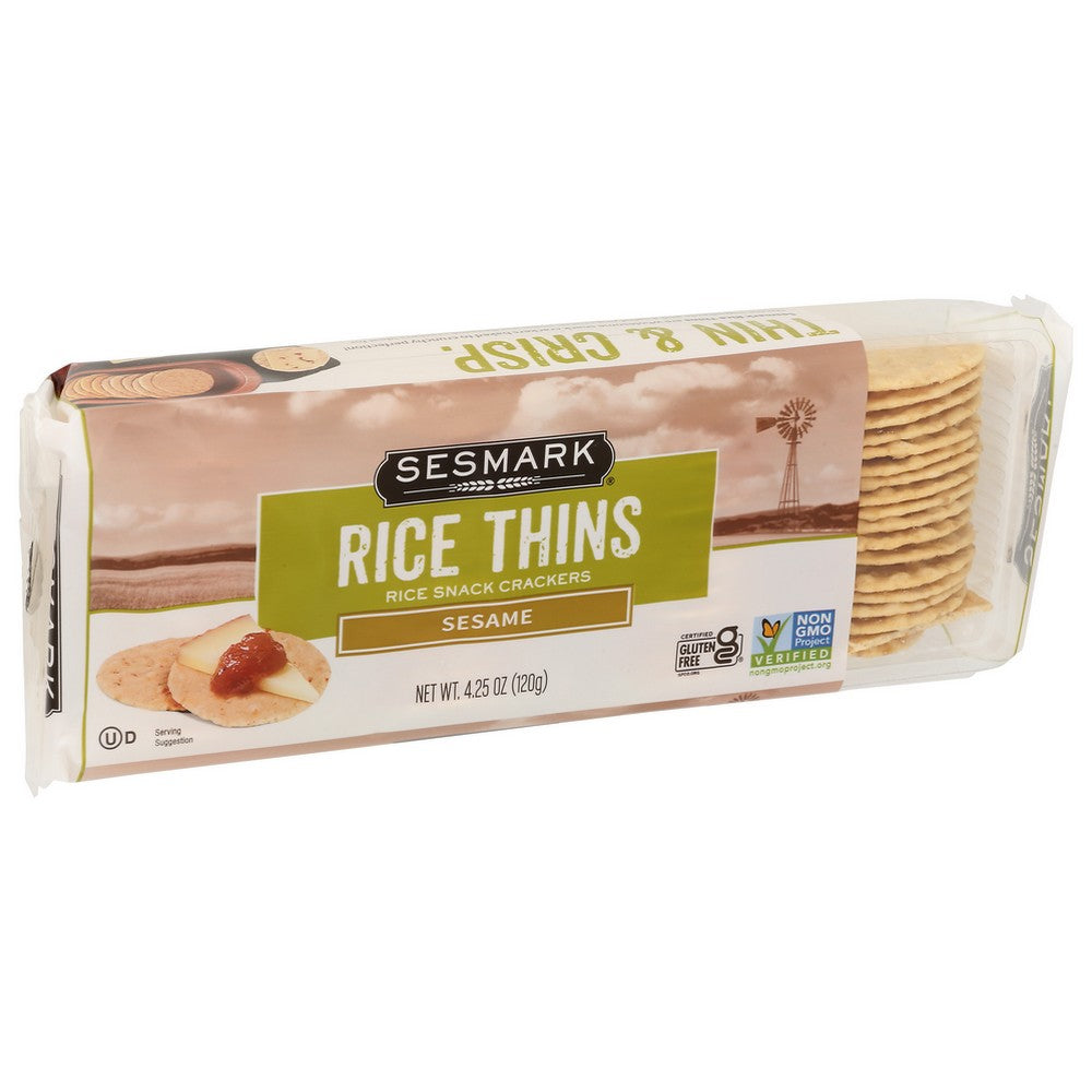 Sesmark Rice Thin Sesame - 4 Ounce,  Case of 12