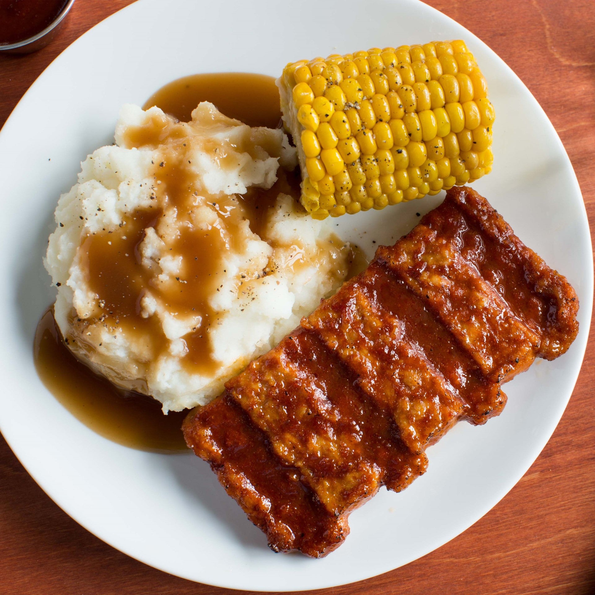 Fully Cooked Pork Rib Shaped Patties With Bbqsauce Portions Per Net 3 Ounce Size - 160