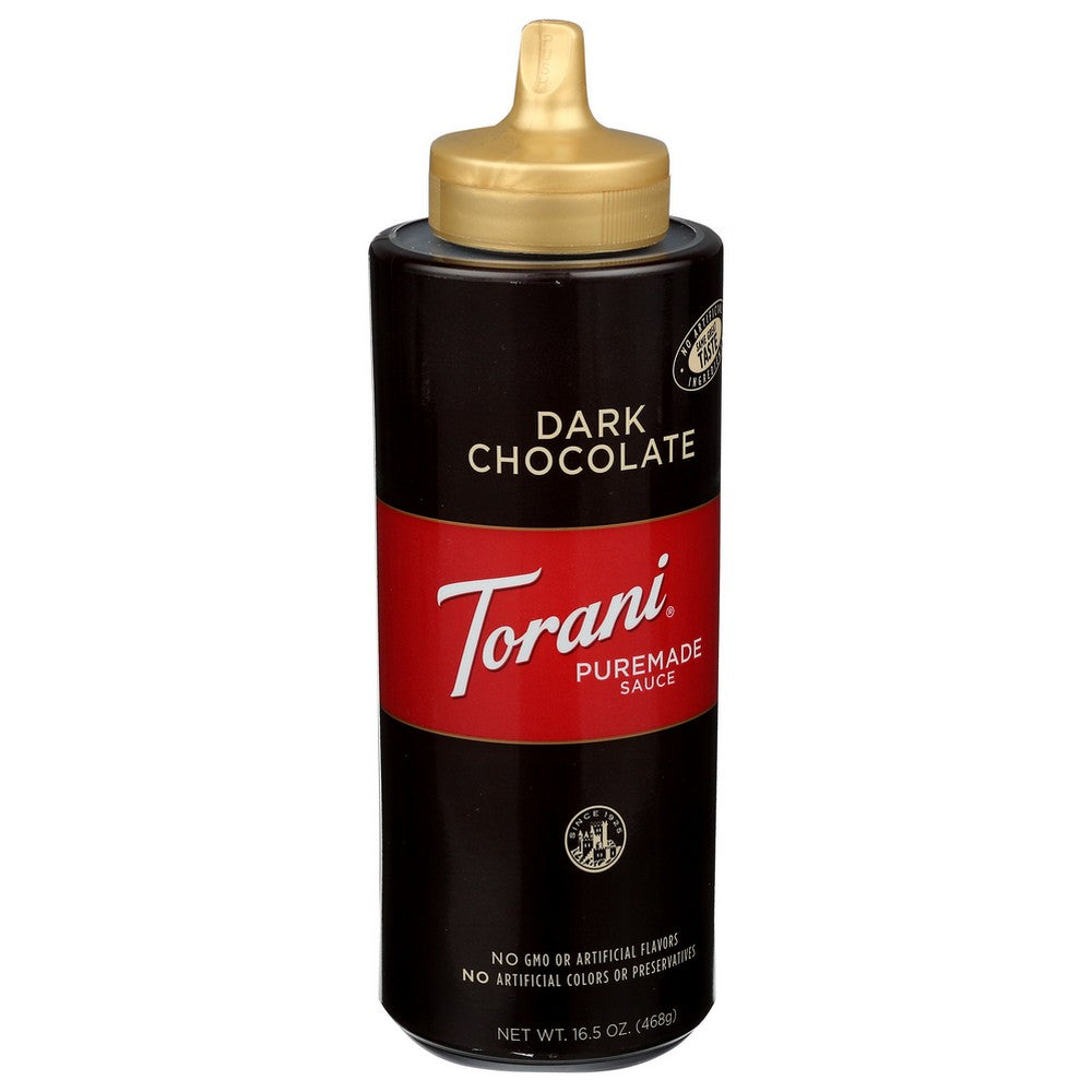 Torani ,  Sauce Sqz Choc Dark 16.5 Ounce,  Case of 4