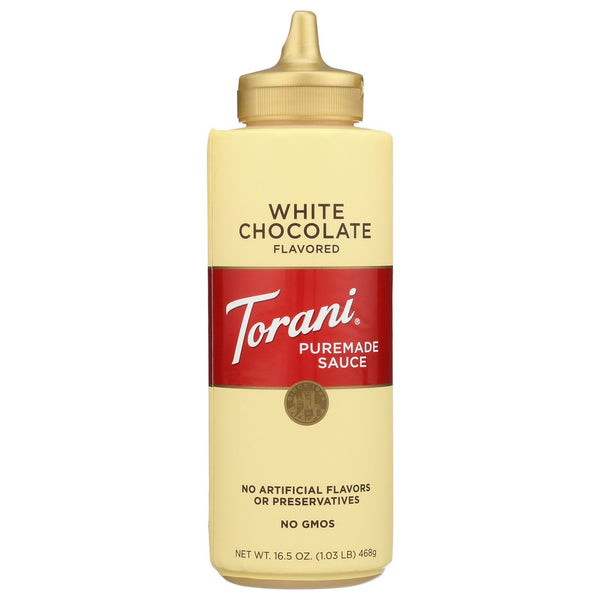 Torani Puremade White Chocolate Sauce - 17 Ounce, Case of 4