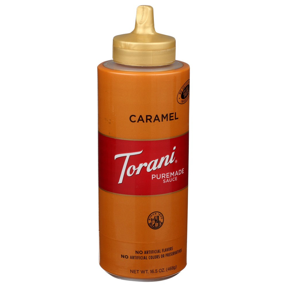 Torani ,  Sauce Sqz Caramel 16.5 Ounce,  Case of 4