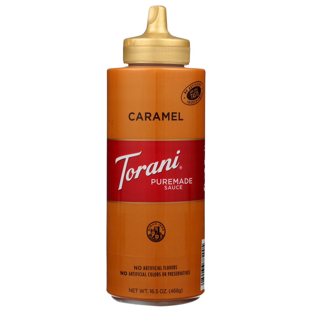 Torani ,  Sauce Sqz Caramel 16.5 Ounce,  Case of 4