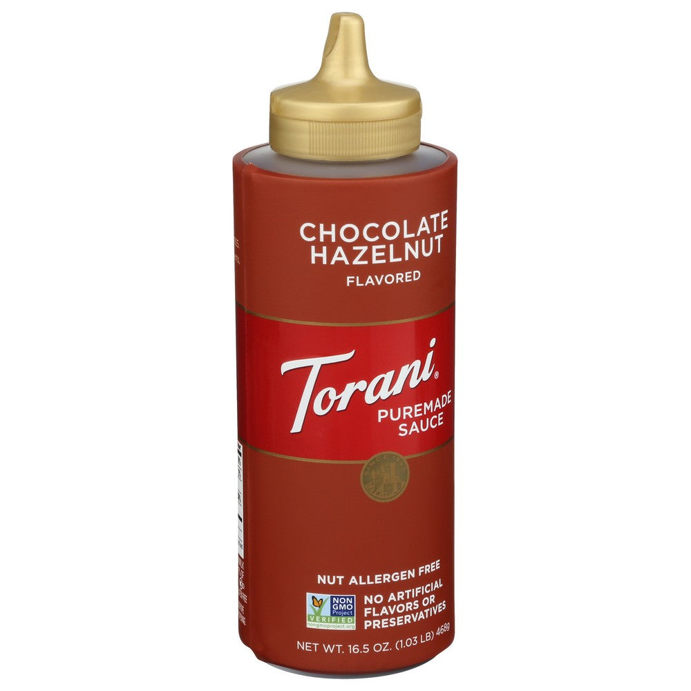 Torani® 791304,  Torani Puremade Chocolate Hazelnut Sauce 16.5 Ounce,  Case of 4