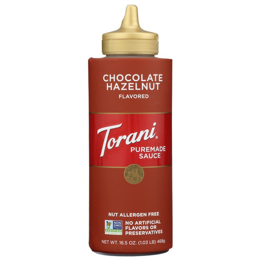 Torani® 791304,  Torani Puremade Chocolate Hazelnut Sauce 16.5 Ounce,  Case of 4