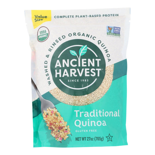 Ancient Harvest Quinoa - Organic - Traditional White - Case of 6 - 27 Ounce