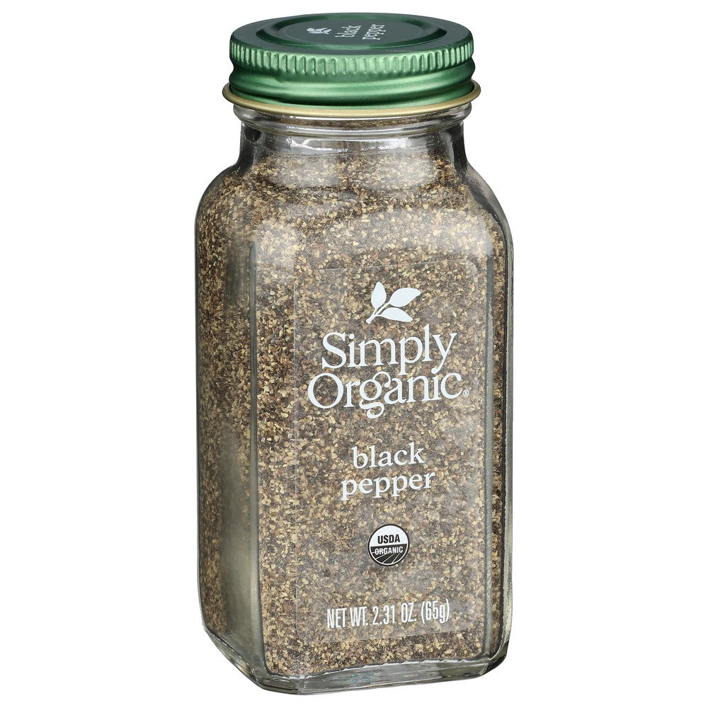 Simply Organicanic® 18523, Simply Organicanic Pepper, Black Medium Grind, 2.31 Oz.,  Case of 6