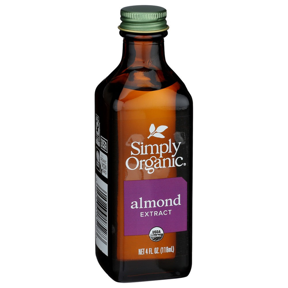 Simply Organicanic® 18527, Simply Organicanic Extract, Almond, 4 Fl. Oz.,  Case of 6