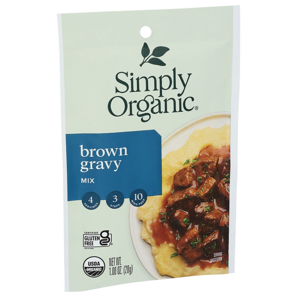 Simply Organicanic® 18539, Simply Organicanic Seasoning Mix, Brown Gravy, 1 Oz.,  Case of 12