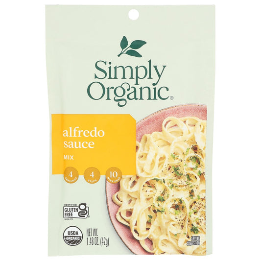 Simply Organicanic® 18544, Simply Organicanic Seasoning Mix, Alfredo Sauce, 1.48 Oz.,  Case of 12